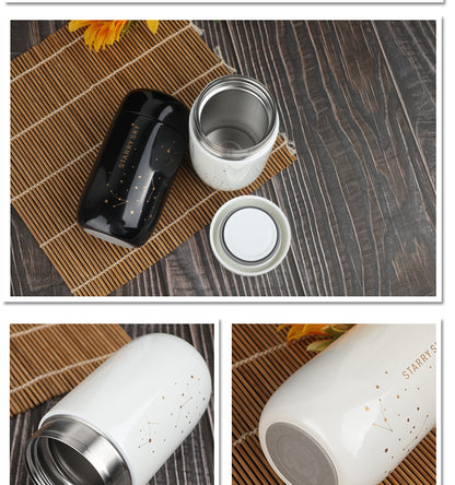 Starry Sky Mini Thermos: Perfect Temperature On-The-Go!