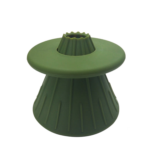 Green V60 Style Silicone Pour Over Coffee Dripper With Base