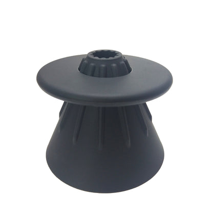 Black V60 Style Silicone Pour Over Coffee Dripper With Base