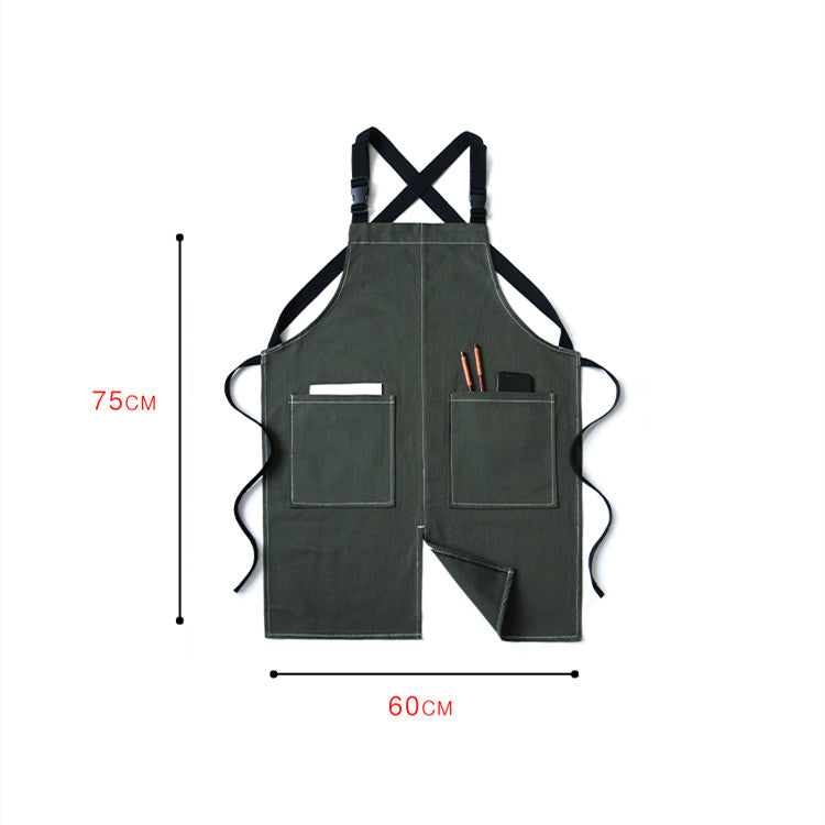 Dimensions for Cut-Away Style Denim Apron 