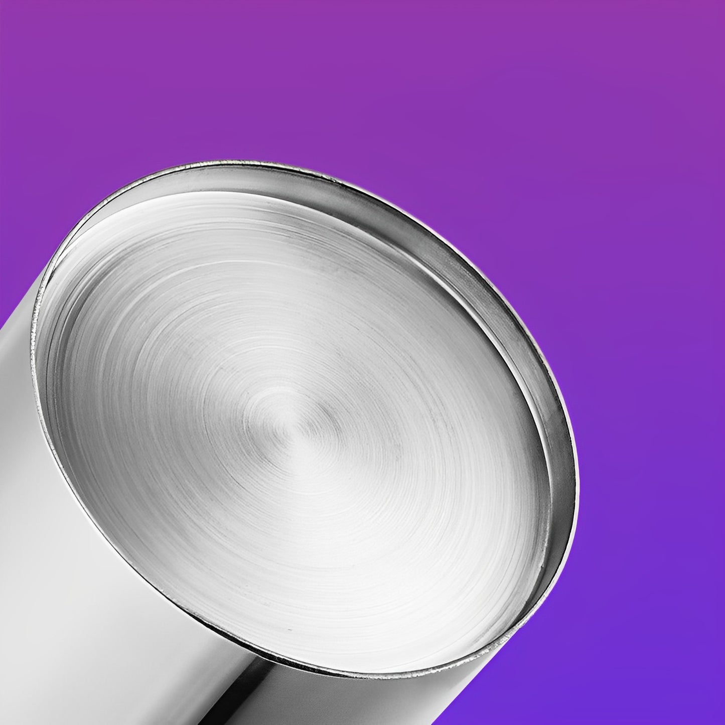 Bottom of a Stainless Steel Water Pitcher in Silver