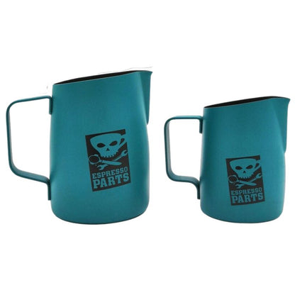 Stylish Barista Milk Pitcher with Cool Skull Design by Espresso Parts