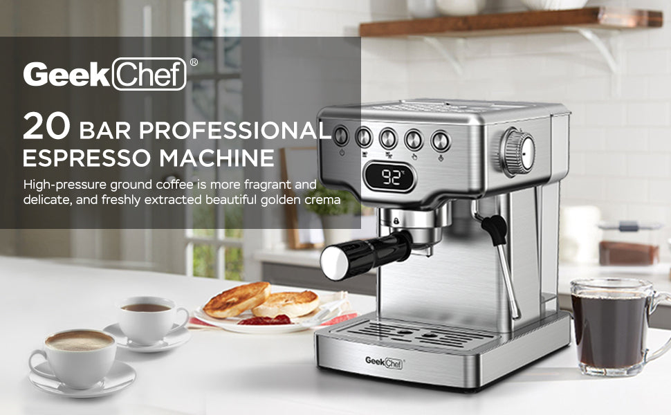 20 bar Geek Chef Espresso Machine