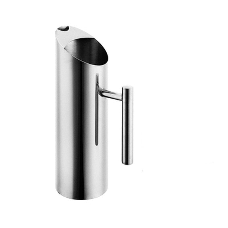 Medium Stainless Steel Water Pitcher in Silver