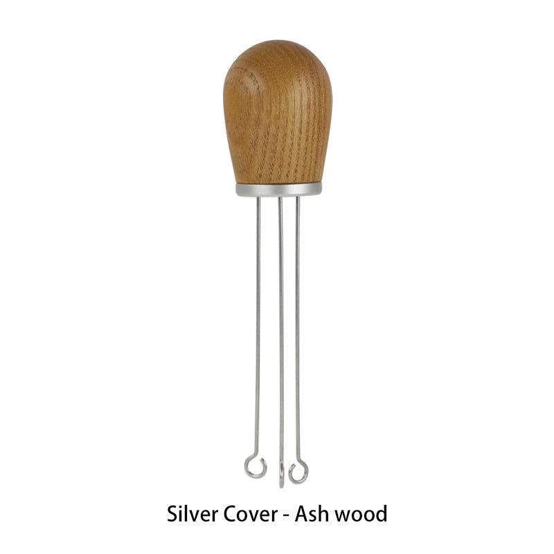 Silver Ash Wooden Handle Espresso Distribution Tool