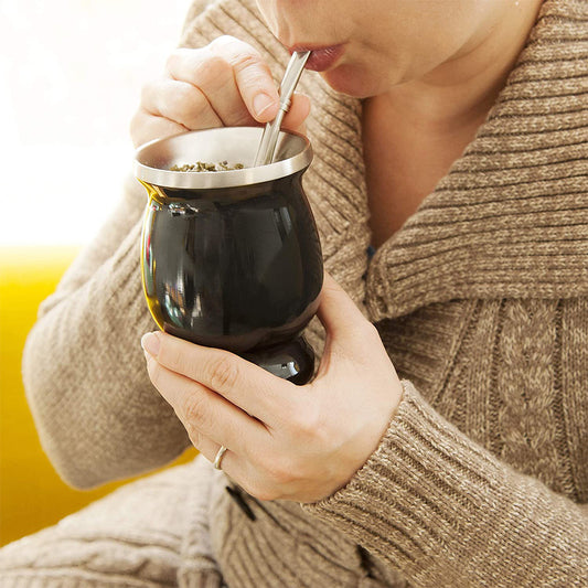 Classic Stainless Steel Mate Cup and Straw 