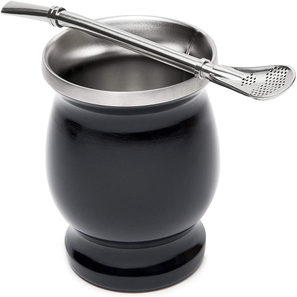 Classic Stainless Steel Mate Cup and Straw 