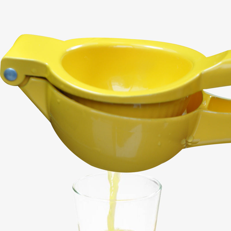 Vibrant Yellow Lemon Manual Citrus Squeezer