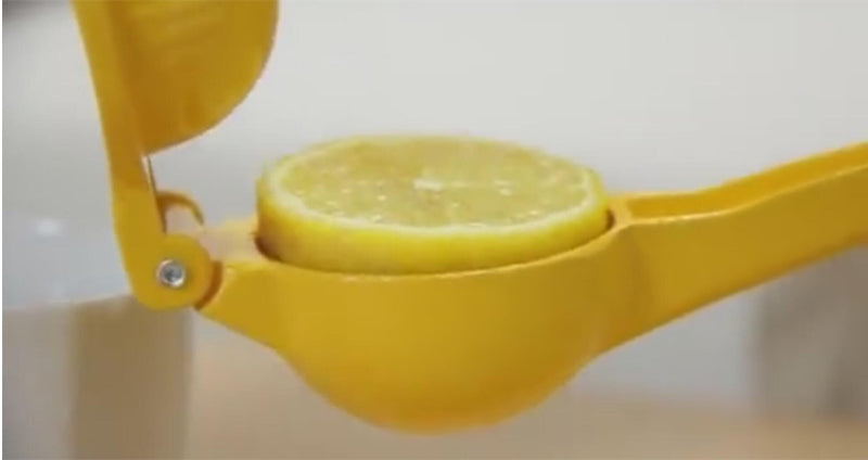 Vibrant Yellow Lemon Manual Citrus Squeezer