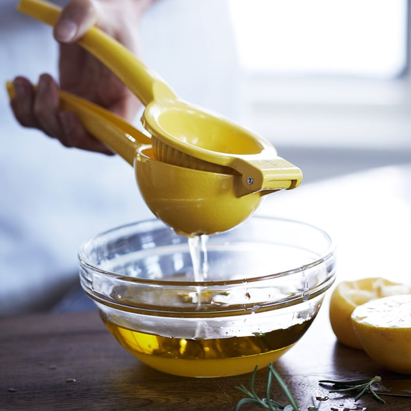 Vibrant Yellow Lemon Manual Citrus Squeezer