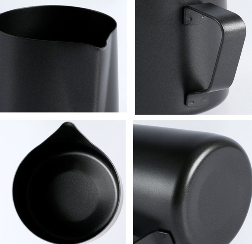 Matte Charcoal Black Milk Pitcher