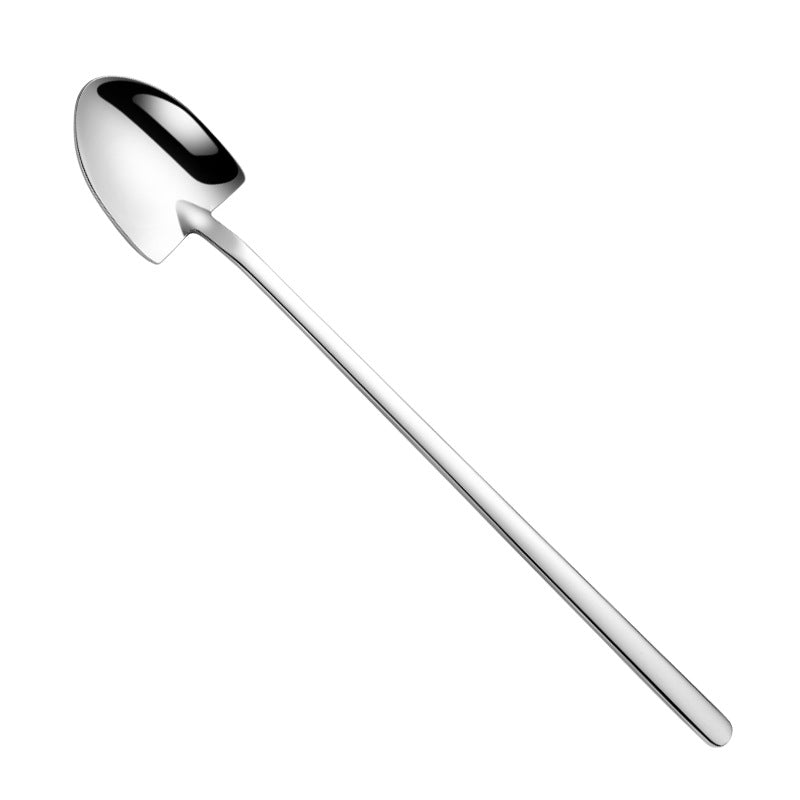 Long Coffee Shovel Spoon in Silver