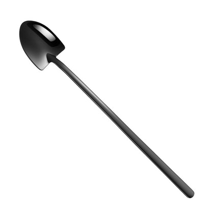 Long Coffee Shovel Spoon in Black