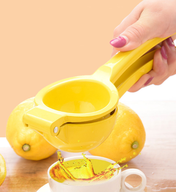 Vibrant Yellow Lemon Manual Citrus Squeezer