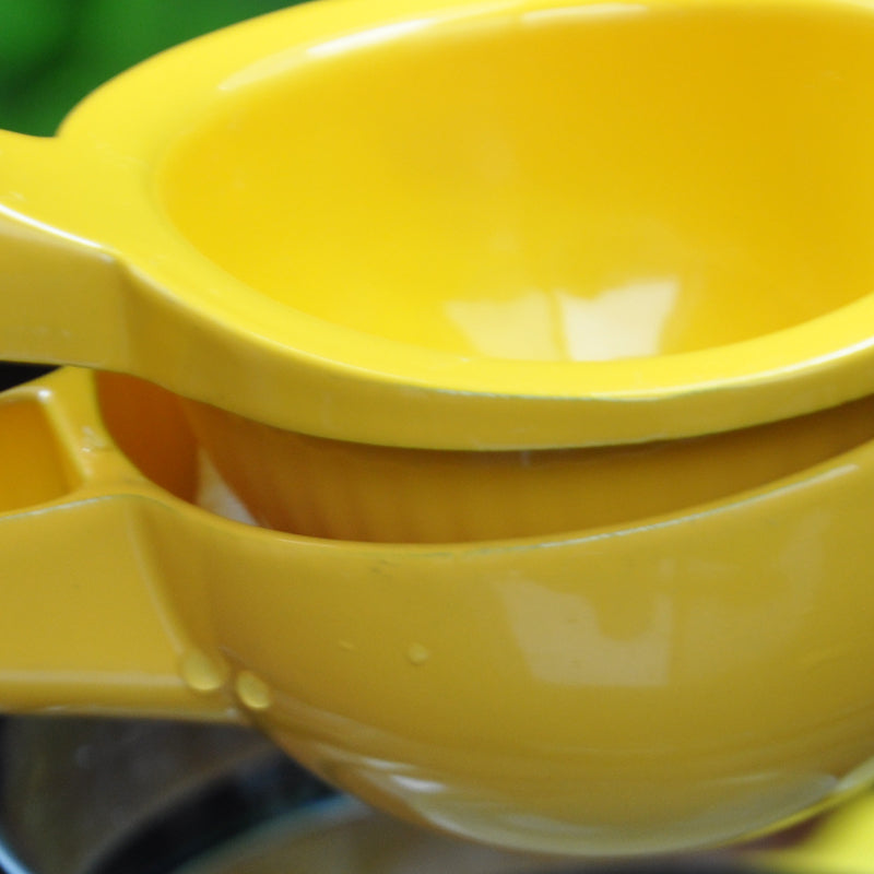 Vibrant Yellow Lemon Manual Citrus Squeezer