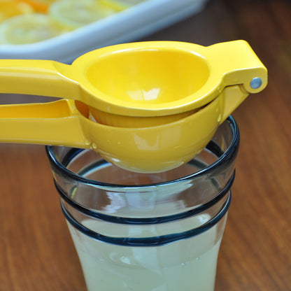 Vibrant Yellow Lemon Manual Citrus Squeezer