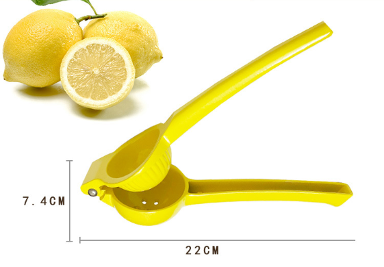 Vibrant Yellow Lemon Manual Citrus Squeezer