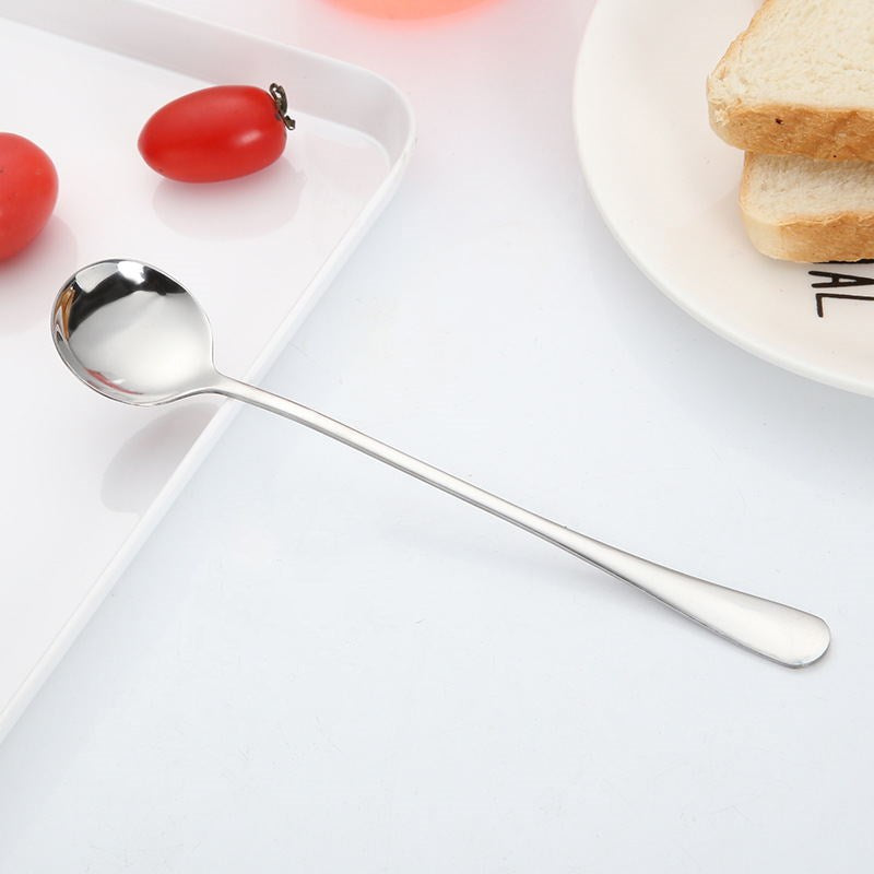 Stainless Steel Dessert and Table Spoon in Silver, in Style B (Smaller Spoon Shape)