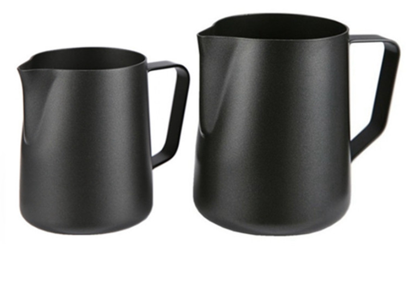 Matte Charcoal Black Milk Pitcher