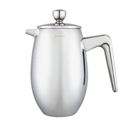 EasyWorkz Stainless Steel Double-Layered French Press Coffee Pot