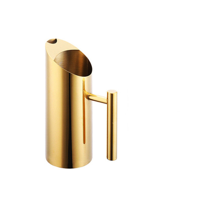 Small Stainless Steel Water Pitcher in Gold