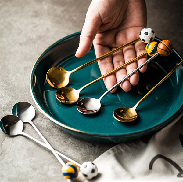 Golden Stainless Steel Sports Spoons