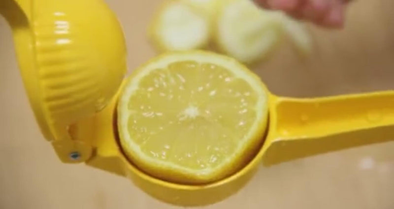 Vibrant Yellow Lemon Manual Citrus Squeezer