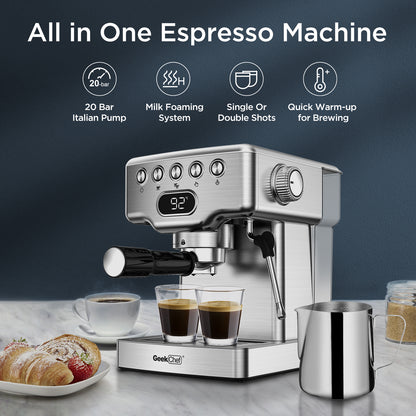 20 bar Geek Chef Espresso Machine