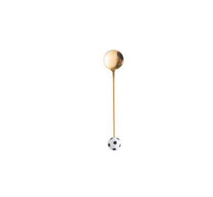 Golden Stainless Steel Sports Soccer Spoon