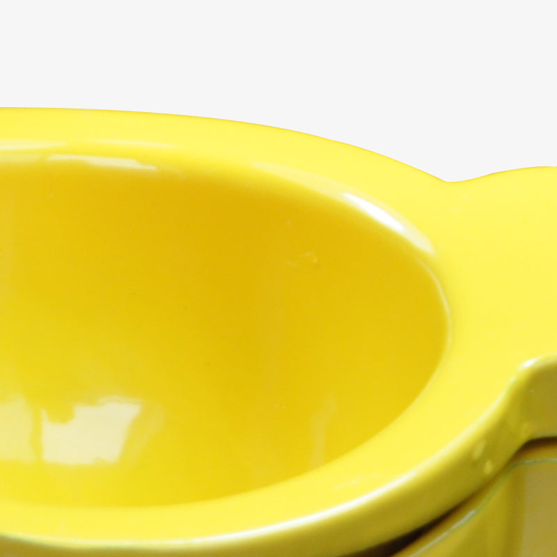 Vibrant Yellow Lemon Manual Citrus Squeezer