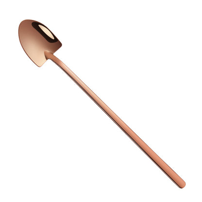 Long Coffee Shovel Spoon in Rose Gold