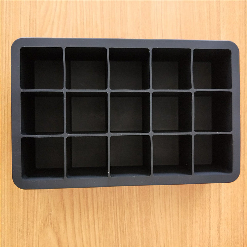 Empty 15 cube premium silicone ice cube tray