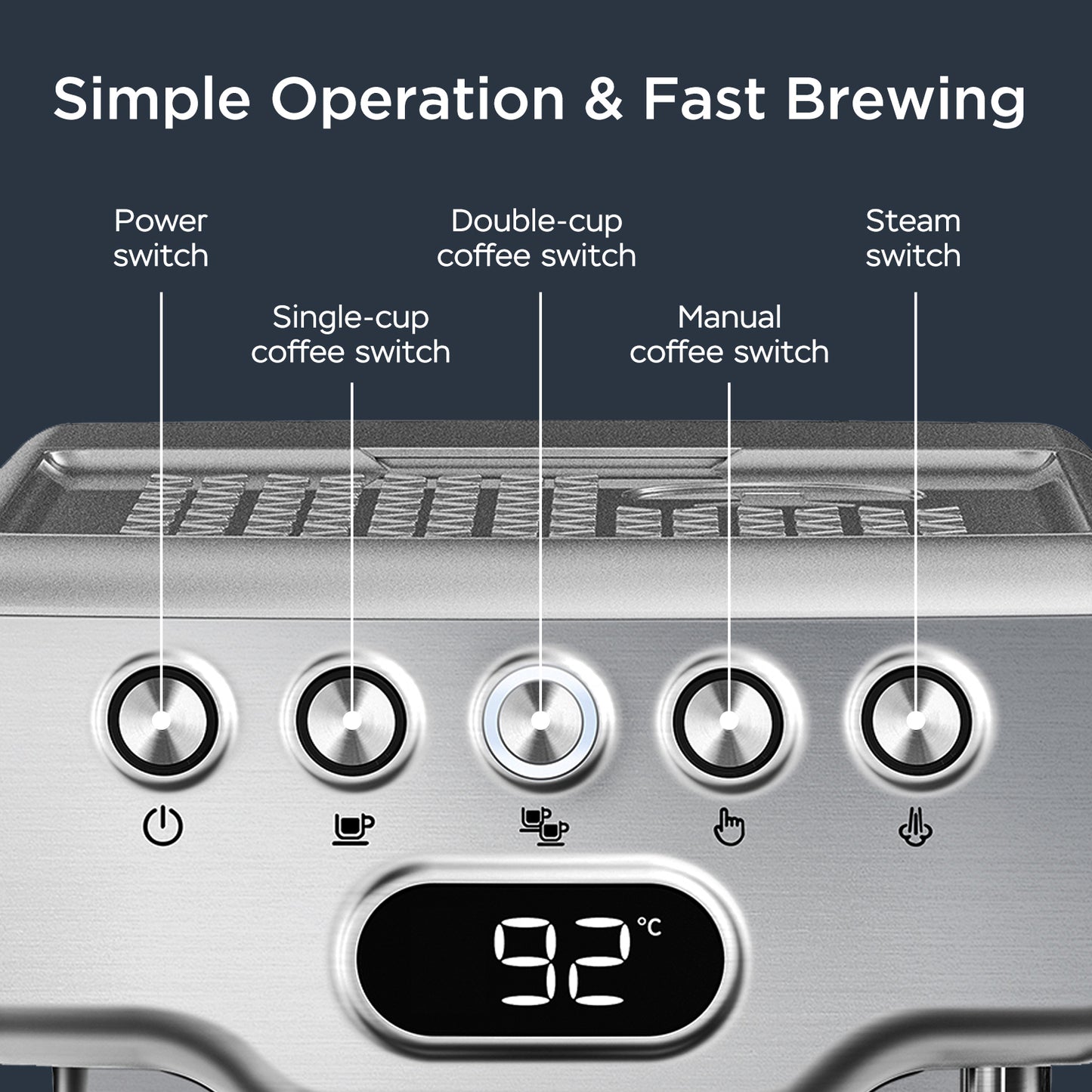 20 bar Geek Chef Espresso Machine