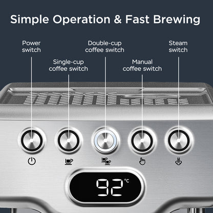 20 bar Geek Chef Espresso Machine