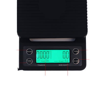 Backlit Electronic Scale for Perfect Coffee Brewing