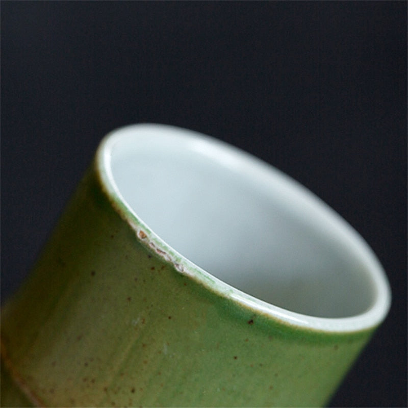 Handmade Ceramic Bamboo Shoot Shaped Cup 