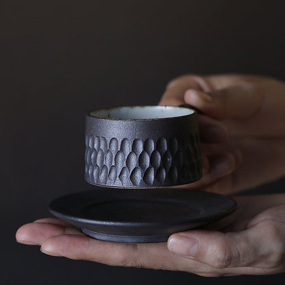 Handmade Stoneware Cup And Saucer Set