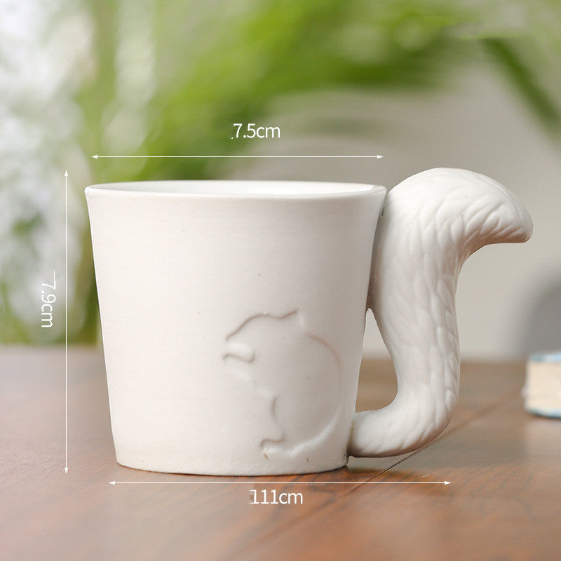 Adorable Ceramic Squirrel Mug