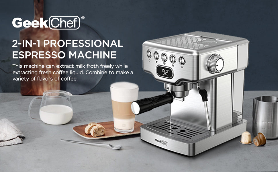 20 bar Geek Chef Espresso Machine