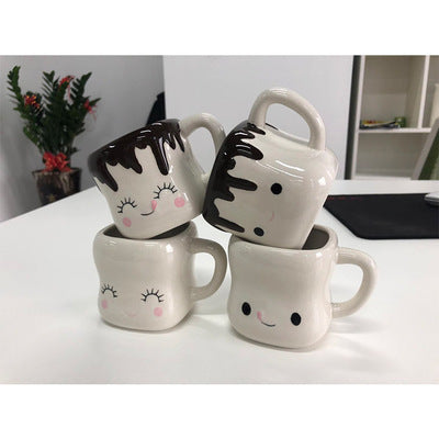 4 piece Marshmallow Ceramic Mugs