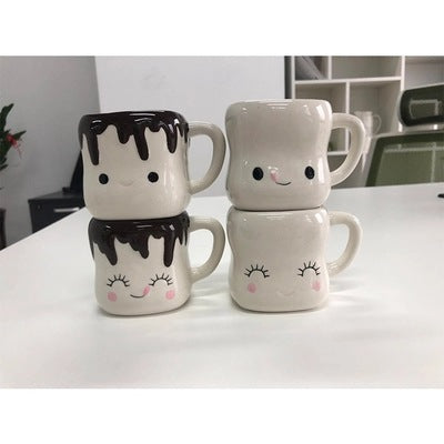 4 piece Marshmallow Ceramic Mugs