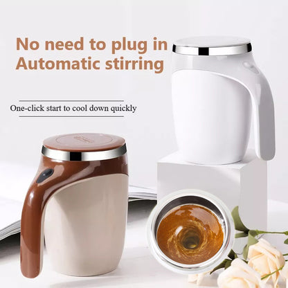 Dynamic Self-Stirring Mug: USB Rechargeable | Enjoy Effortless Mixing