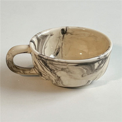 Handmade Vintage Luxury Marbled Ceramic Mugs